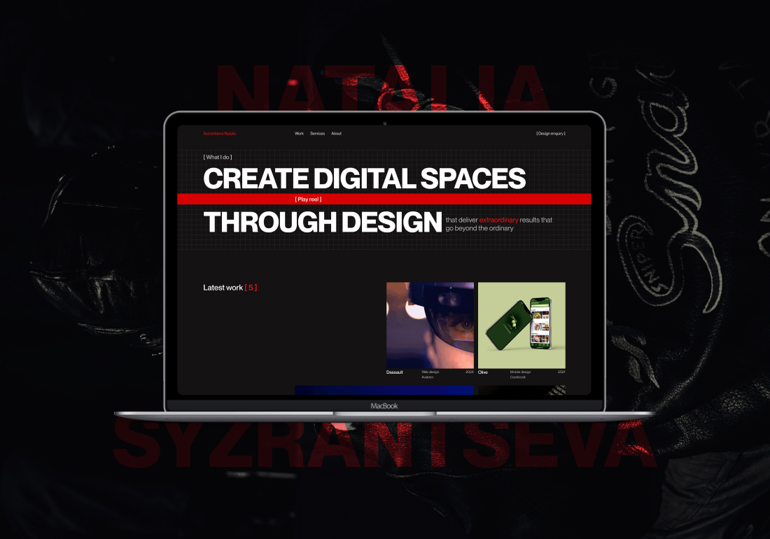 Natalia Syzrantseva. Portfolio.