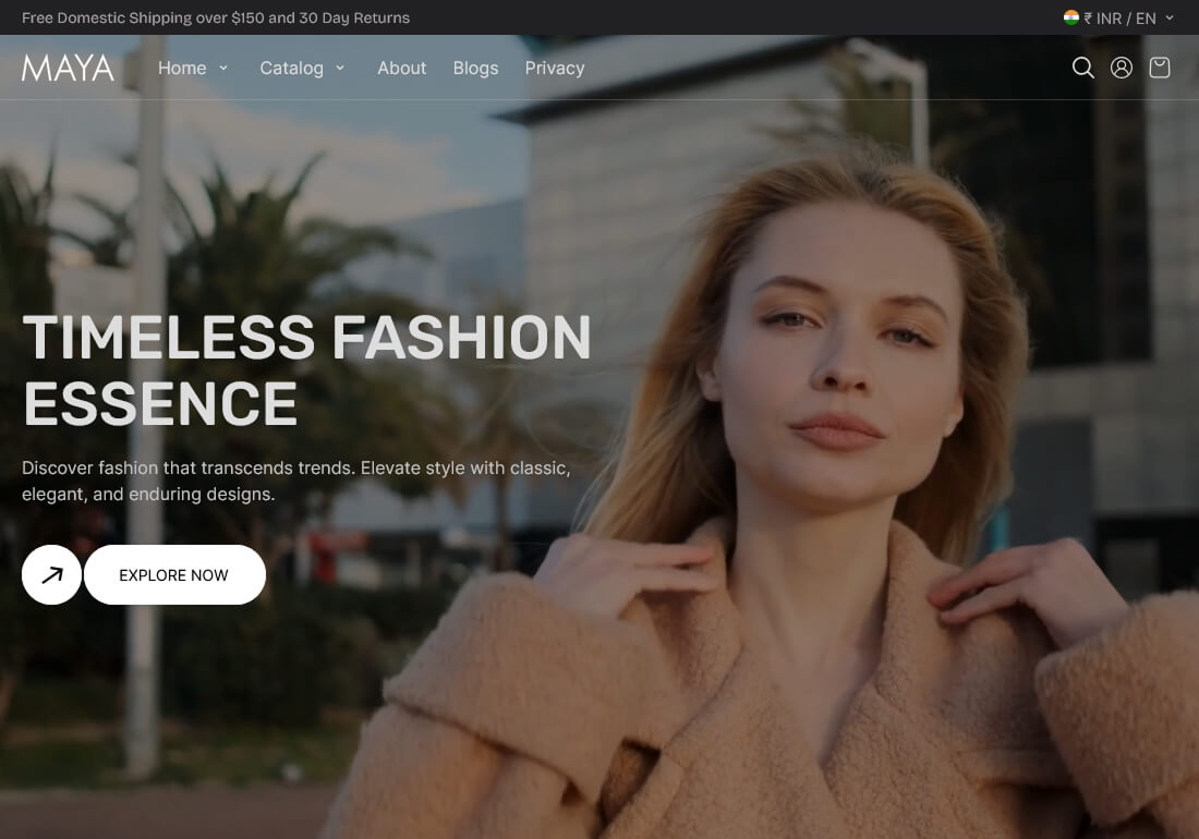 Maya Fashion Shopify Theme
