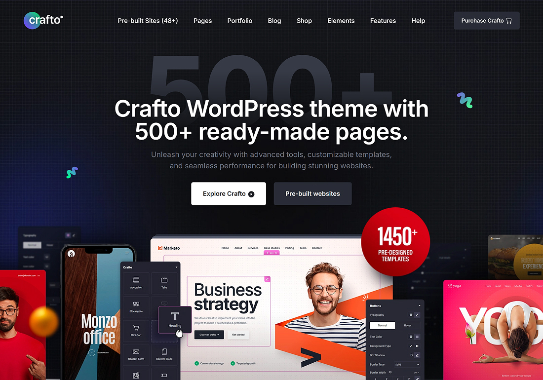 Crafto Elementor WordPress Theme