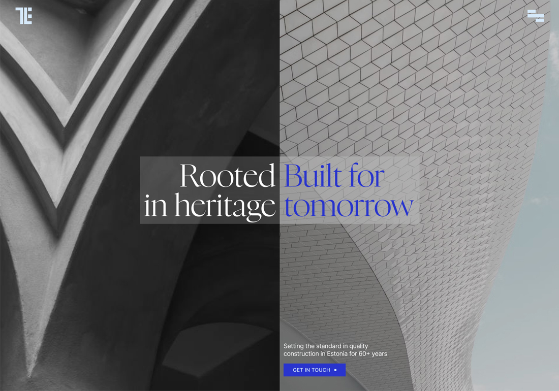 Website for a construction company