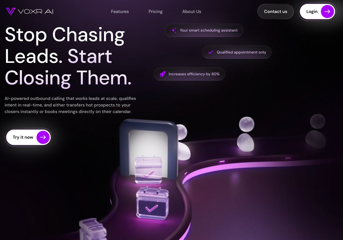 VOXR AI | Start Closing Leads