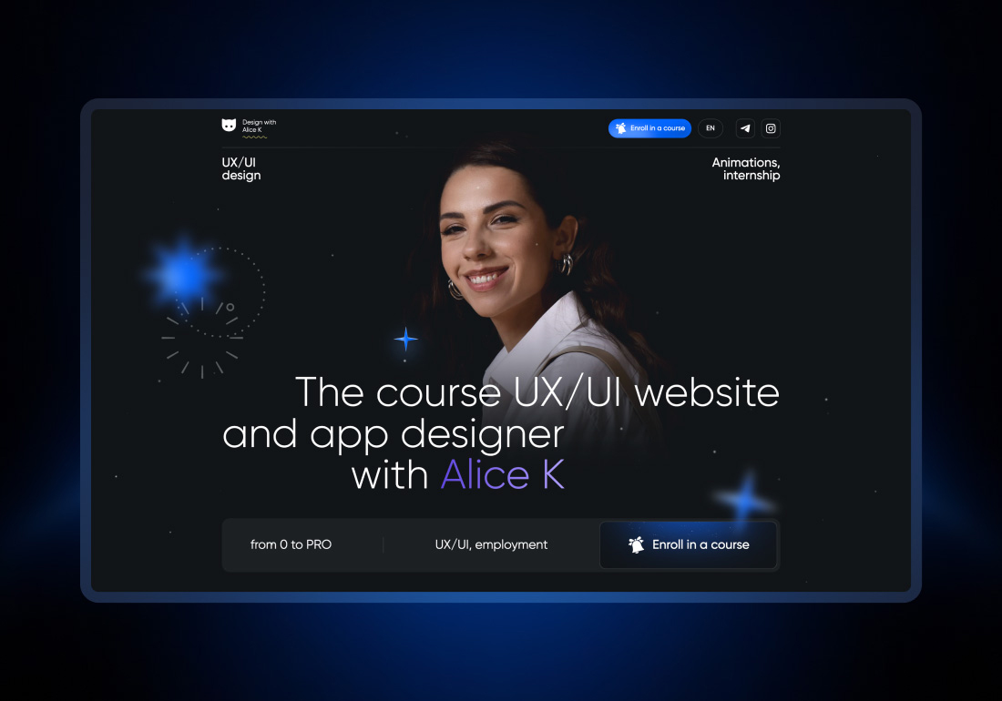 UX/UI design course with Alice K