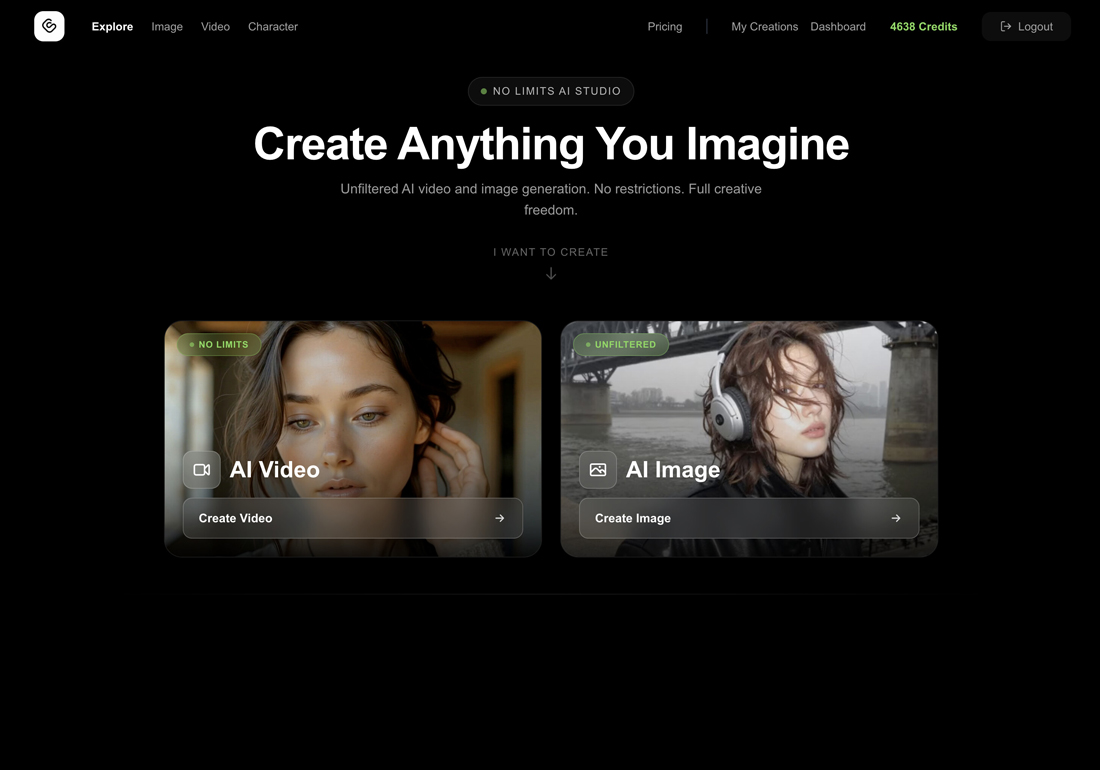 GoCrazyAI — AI Video & Image