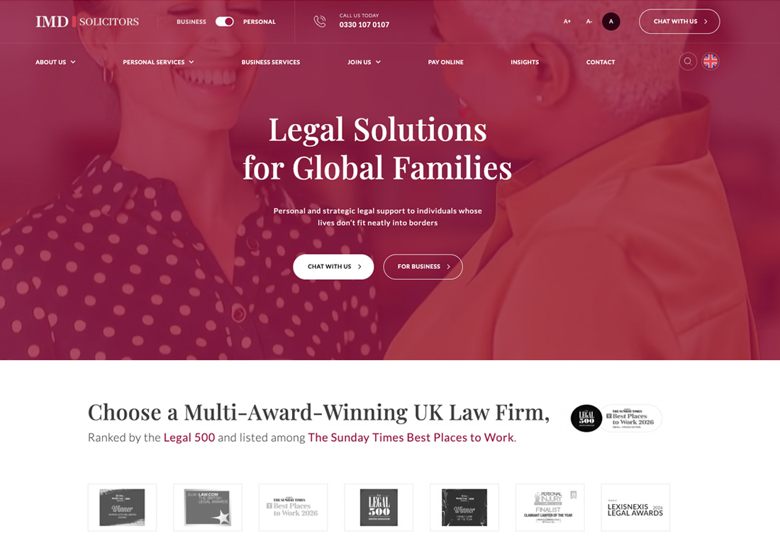 IMD Law Firm - WordPress Multisite