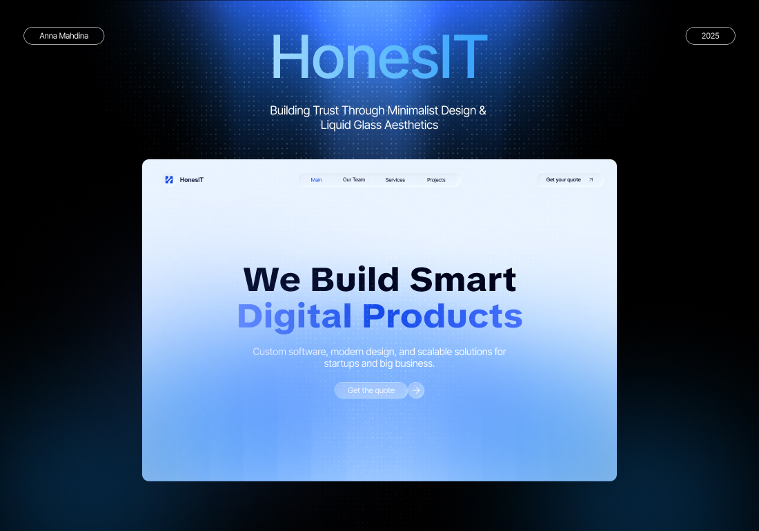 Website design for Honest IT
