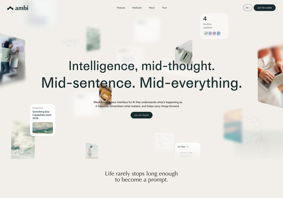 Ambi | Your ambient intelligence