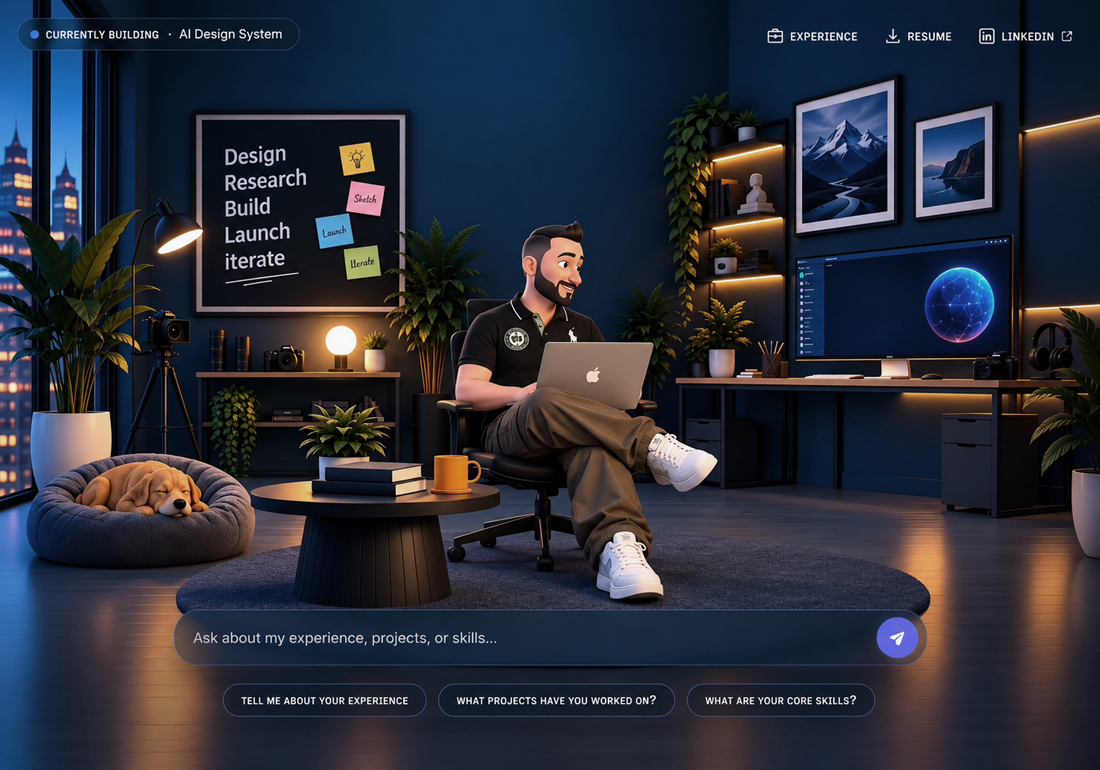 A portfolio you can talk to