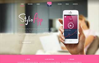 Stylio - App Landing Page