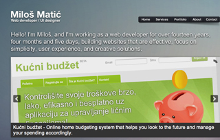 Miloš Matić | Web developer / UI designer 