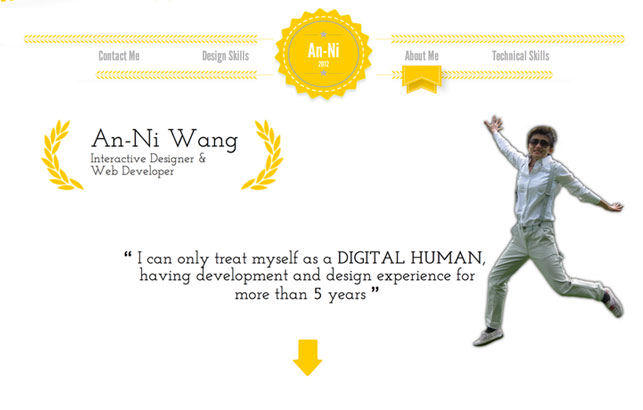 An-Ni Wang's interactive resume