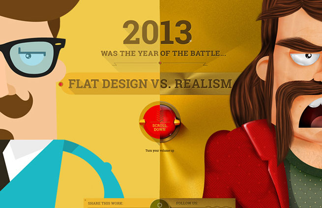 Flat Design vs Realism