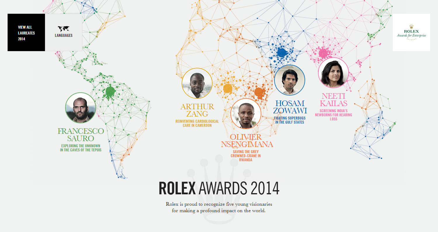 Rolex Awards 2014 - Website of the Day