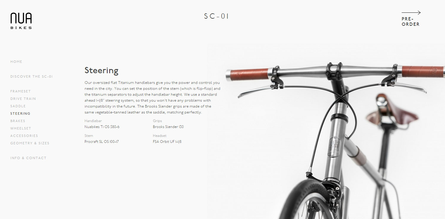 Nua Bikes - Website of the Day