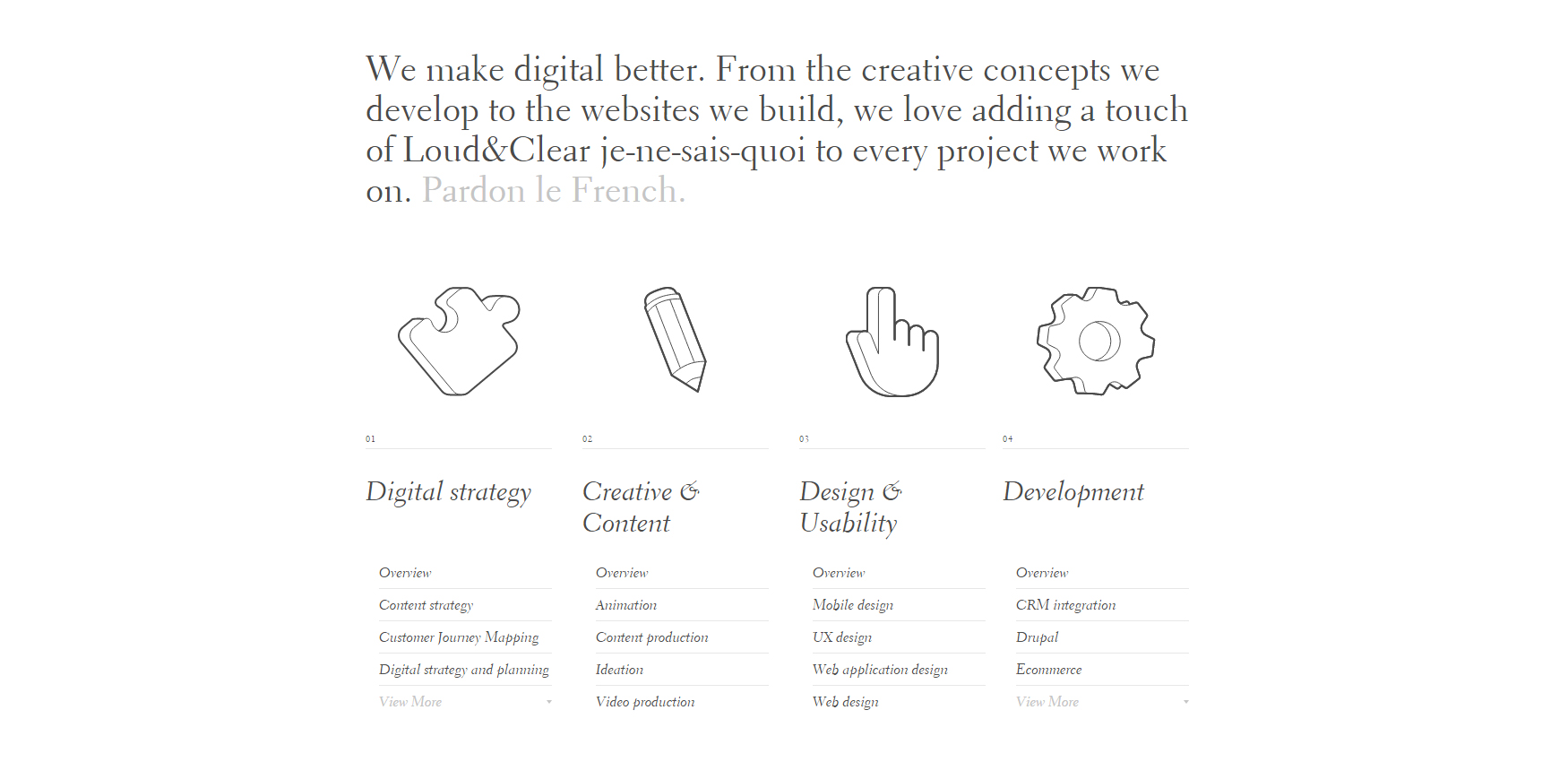 Loud&Clear - Website of the Day