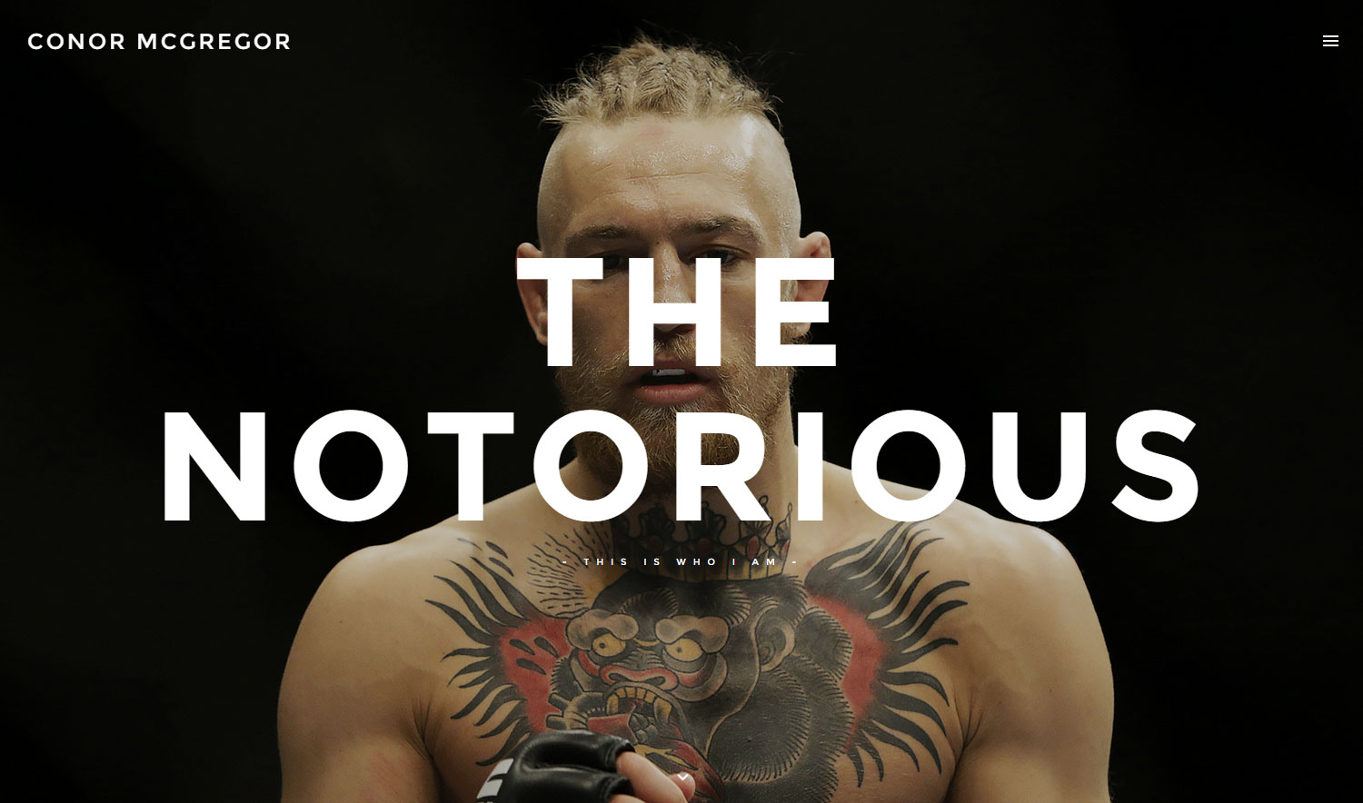 Conor McGregor - Website of the Day