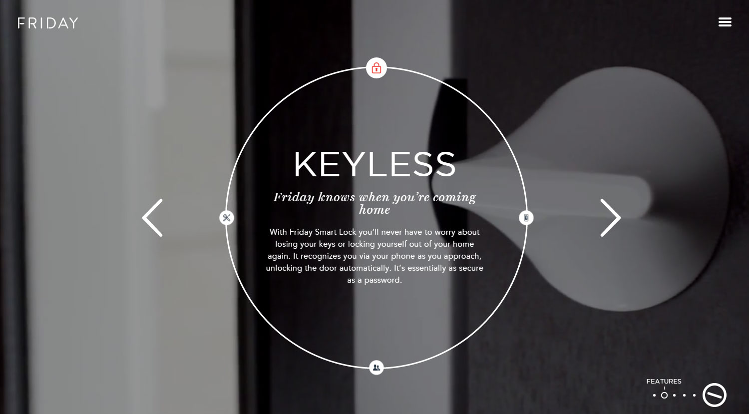 Friday Smart Lock - Website of the Day