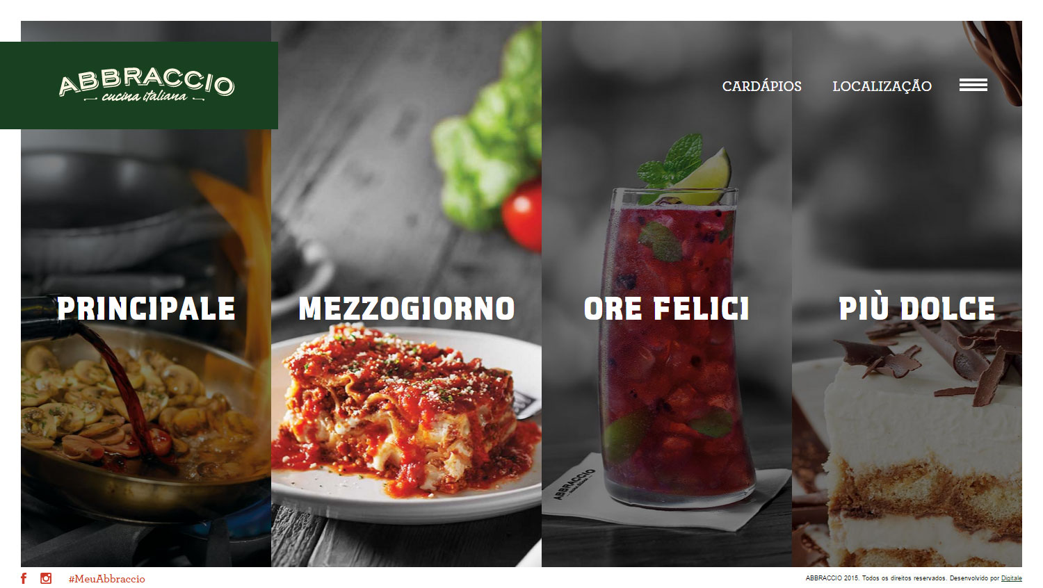 Abbraccio Restaurante - Website of the Day