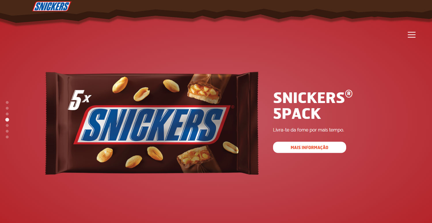Snickers.pt Re-design - Website of the Day