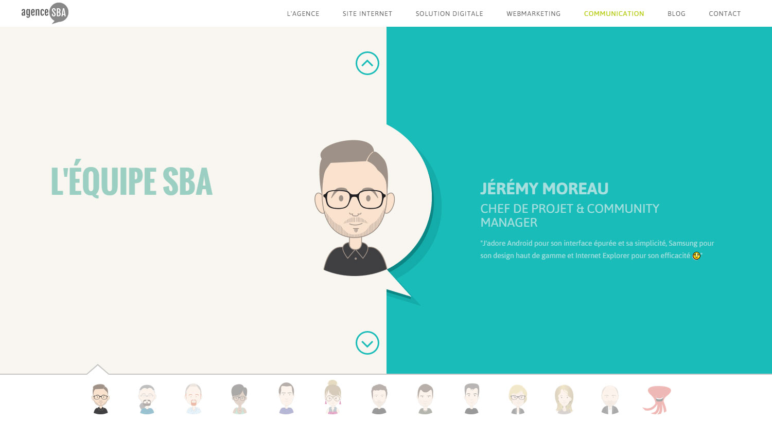 Agence SBA - Website of the Day
