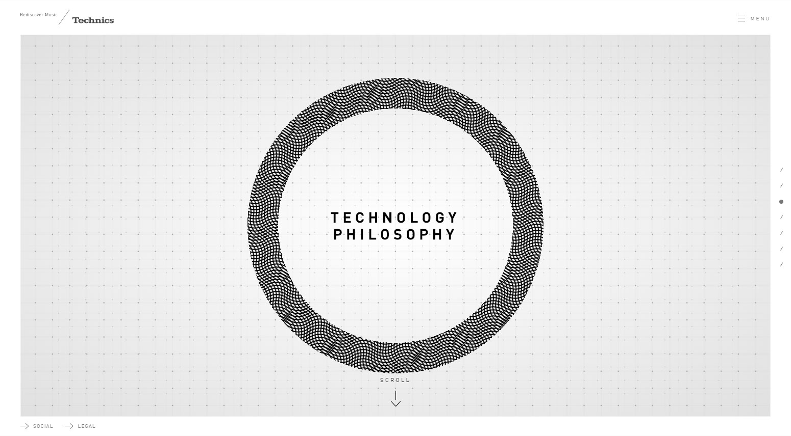 Technics global site - Website of the Day