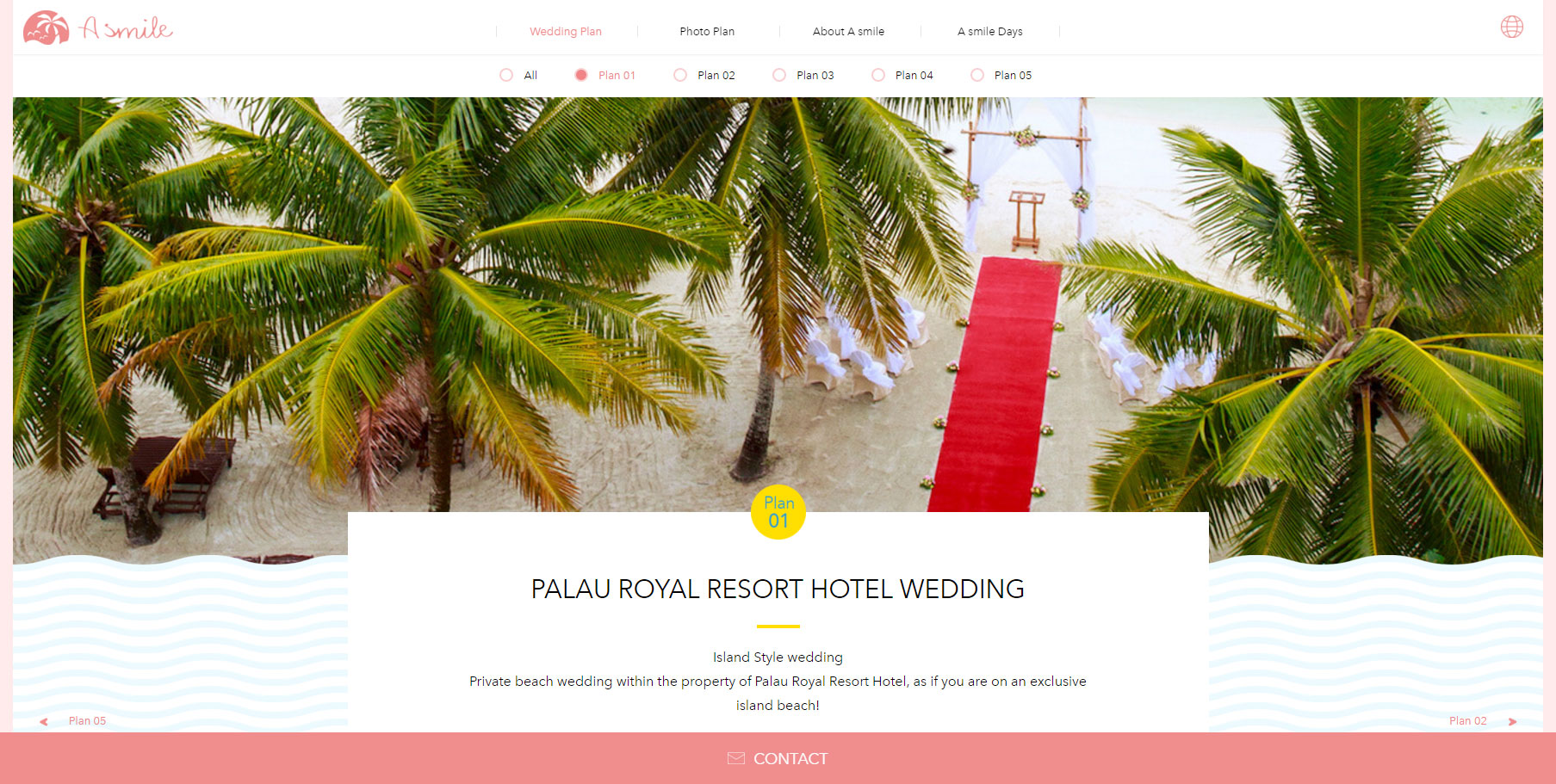 Palau Wedding A smile - Website of the Day