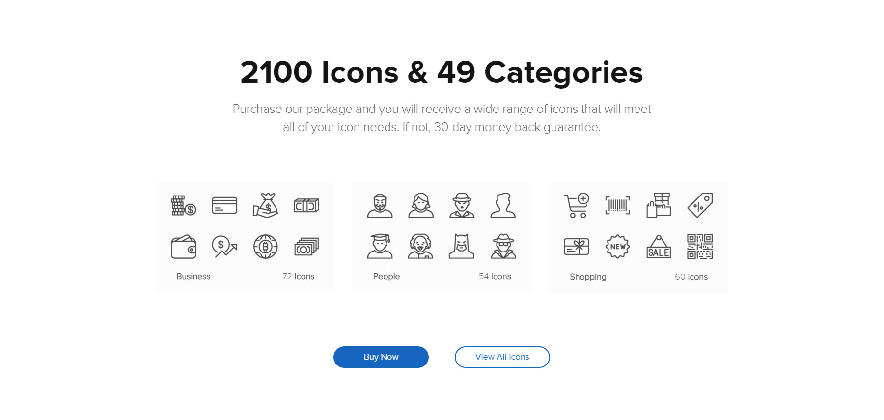 Perfection. 2100 Vector Icons  - Website of the Day