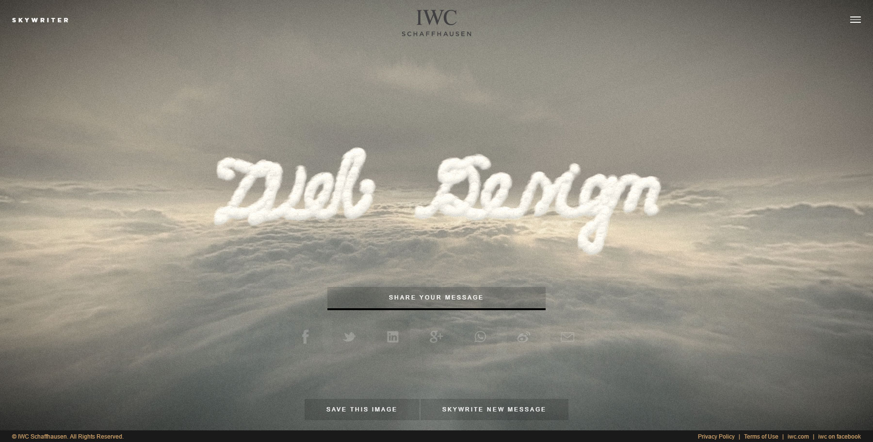 IWC Skywriter - Website of the Day