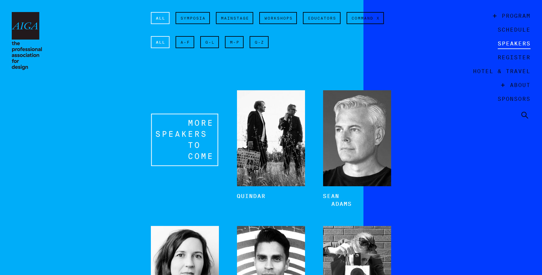 AIGA Design Conference - Website of the Day