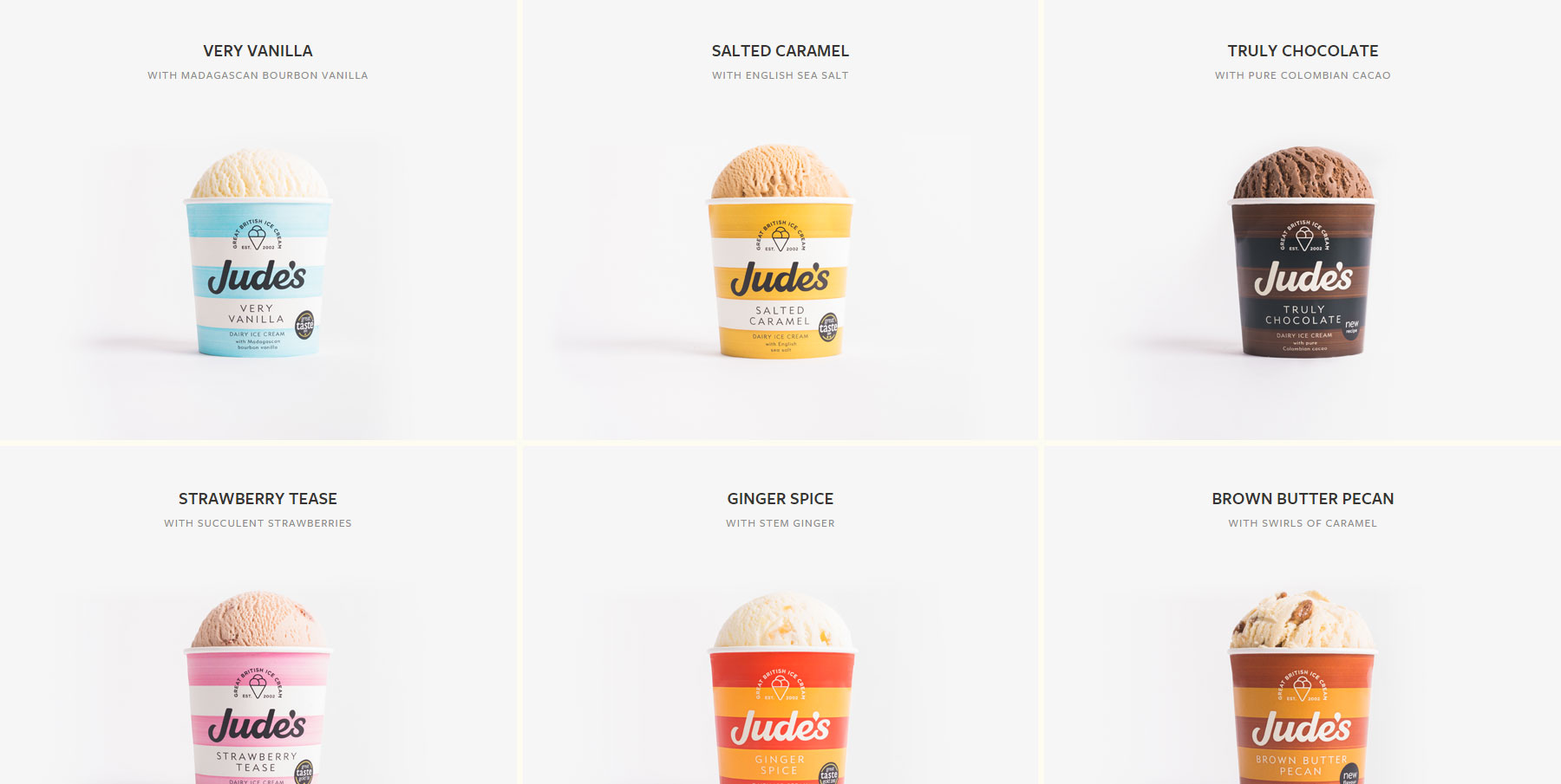 Jude's Ice Cream - Website of the Day