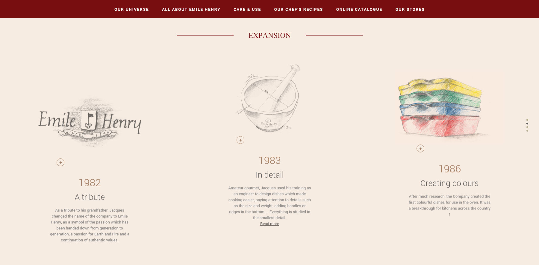 Emile Henry - Website of the Day