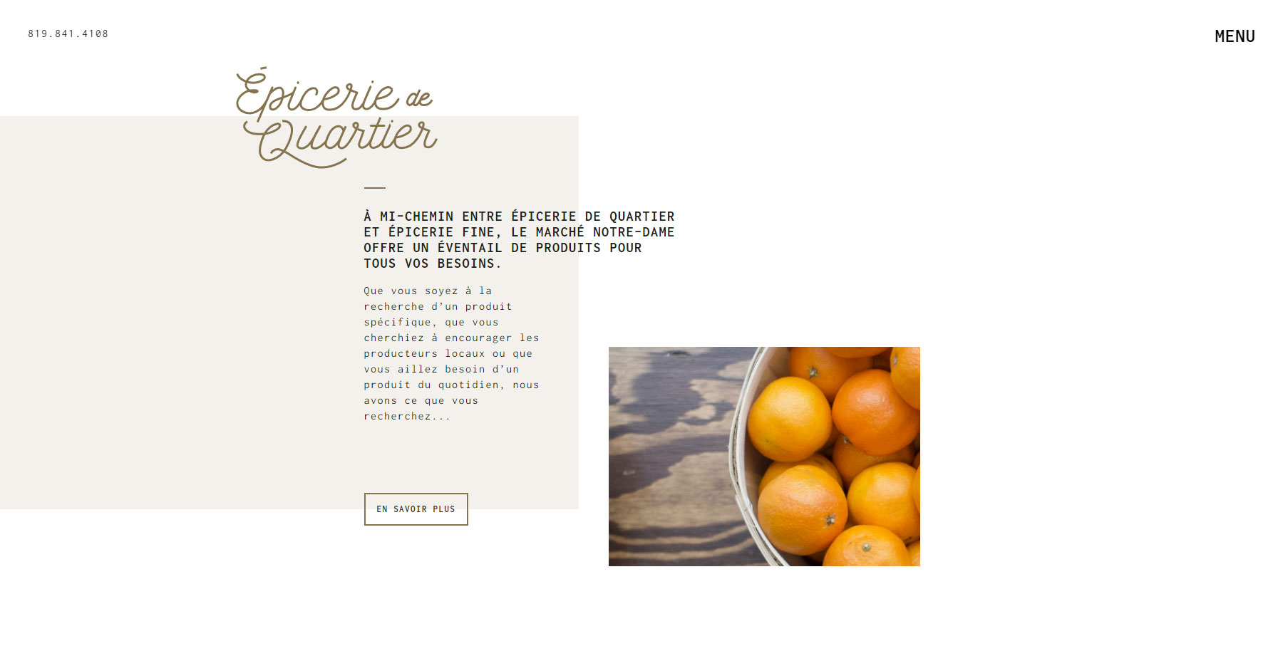 Marché Notre-Dame - Website of the Day