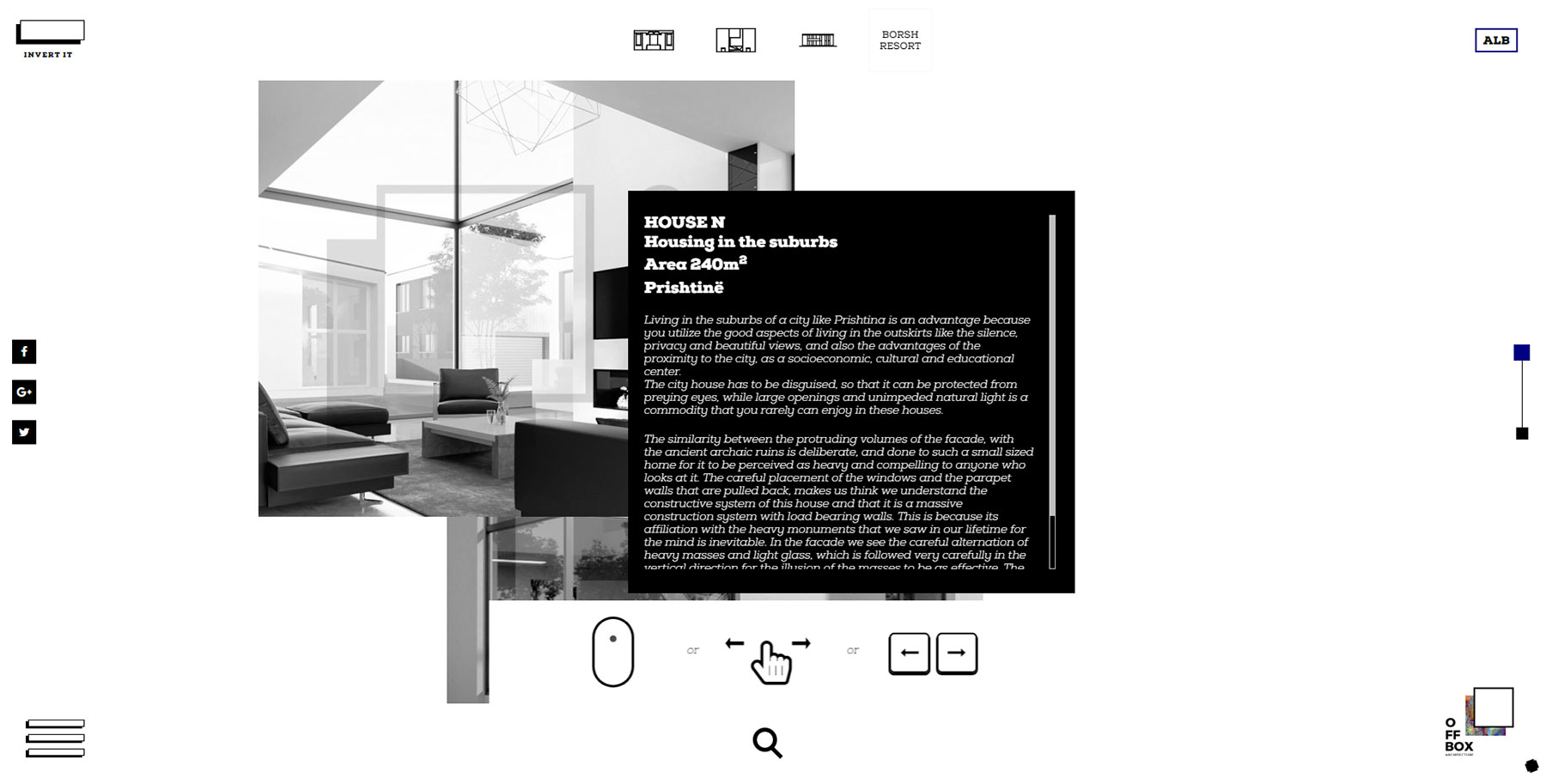 Offbox Architecture by creotive.co - Website of the Day