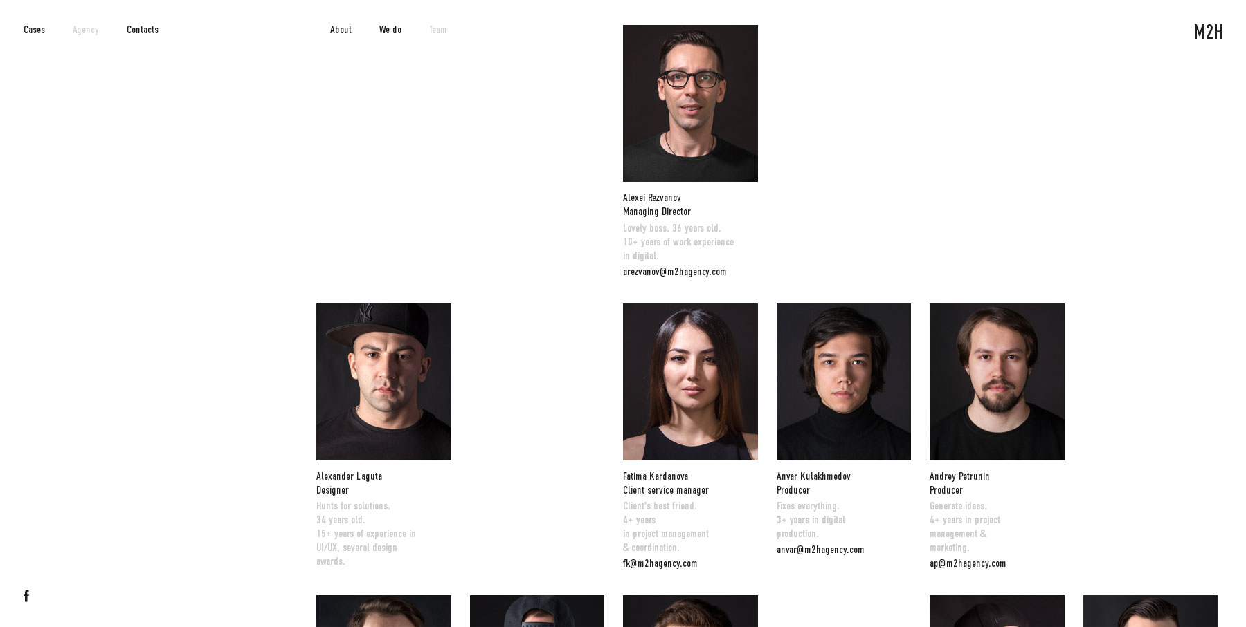 M2H agency - Website of the Day