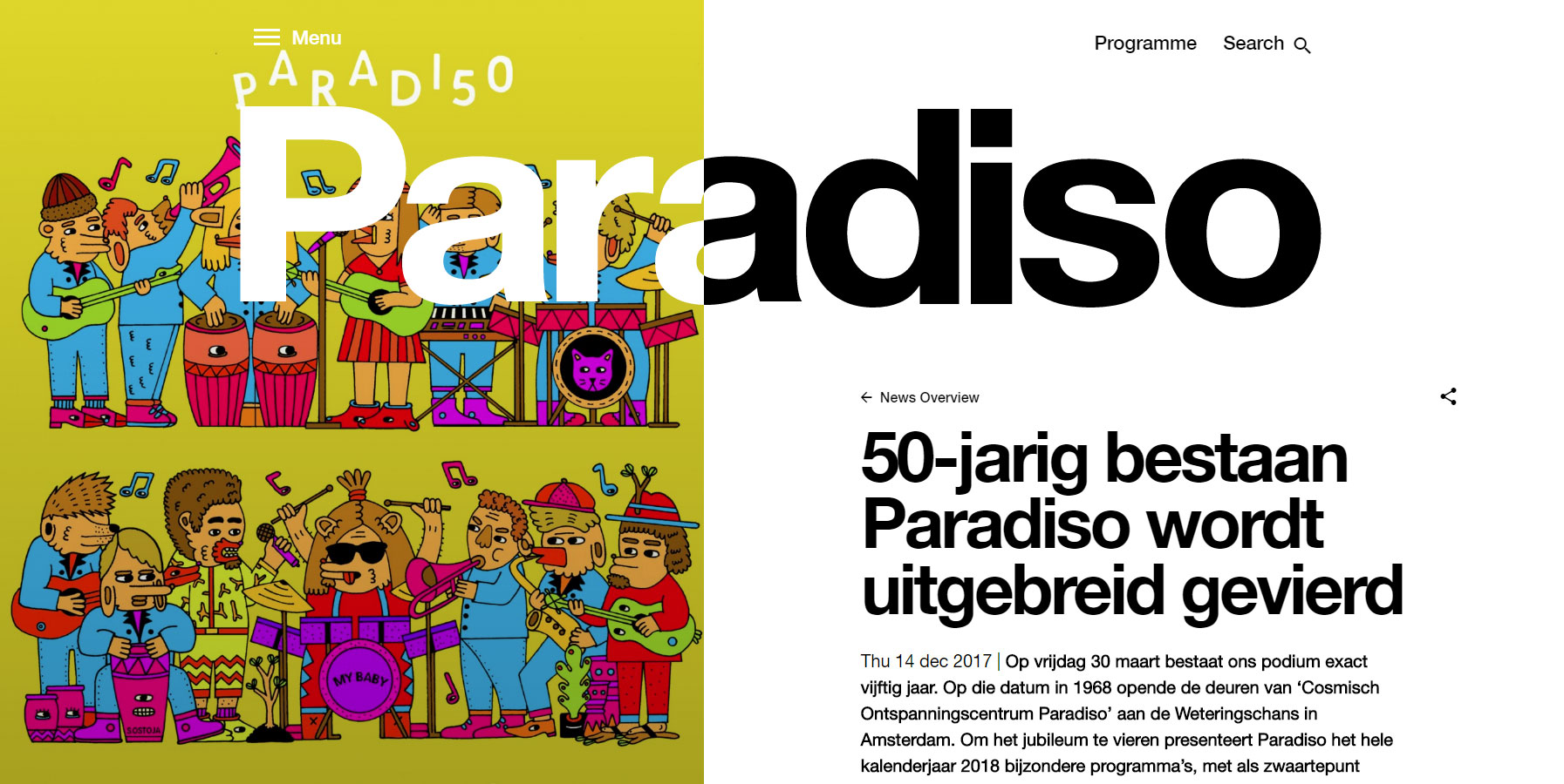 Paradiso - Website of the Day