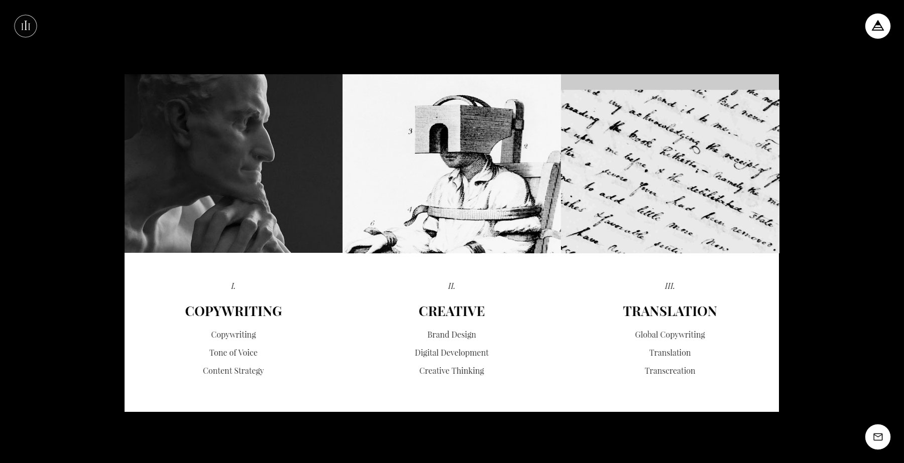 Rule of Three Copywriting Studio - Website of the Day