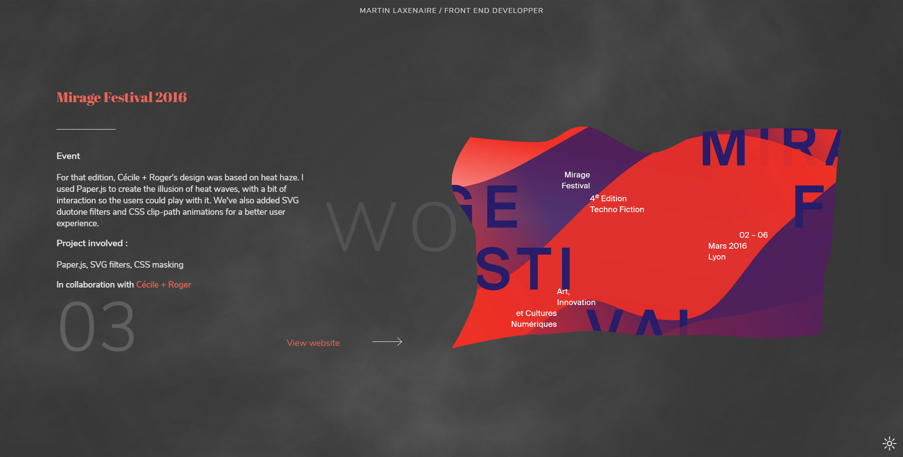 Martin Laxenaire - Website of the Day