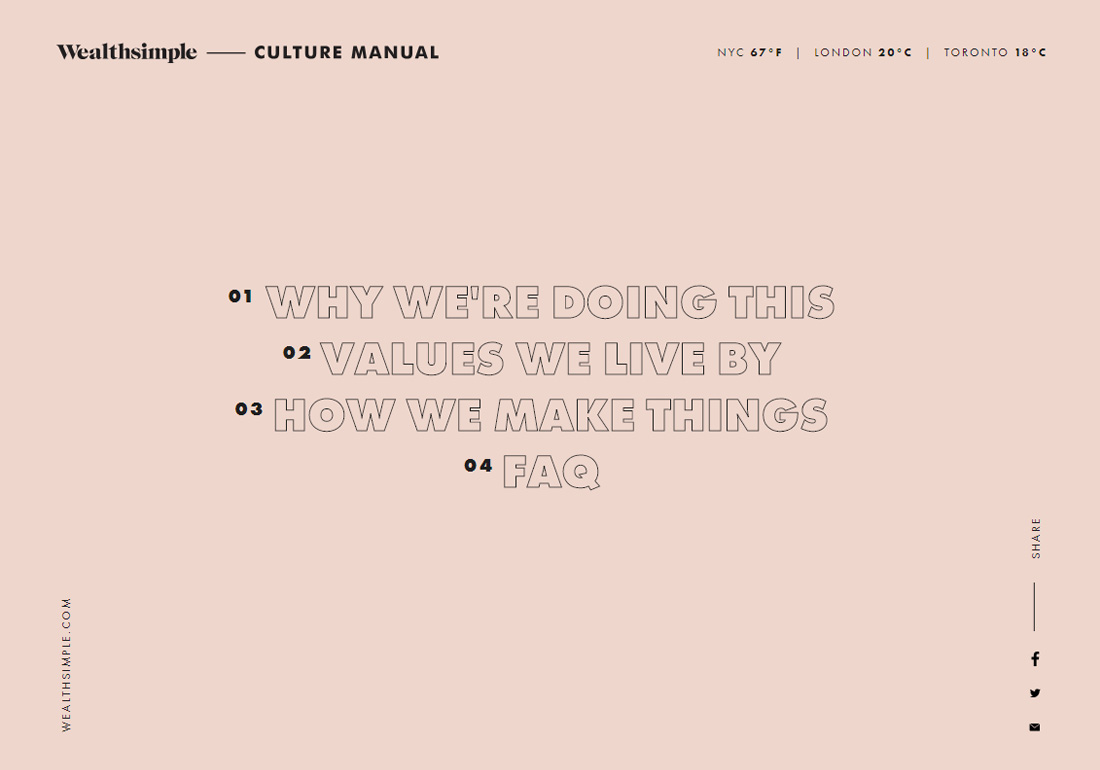 Wealthsimple Culture Manual