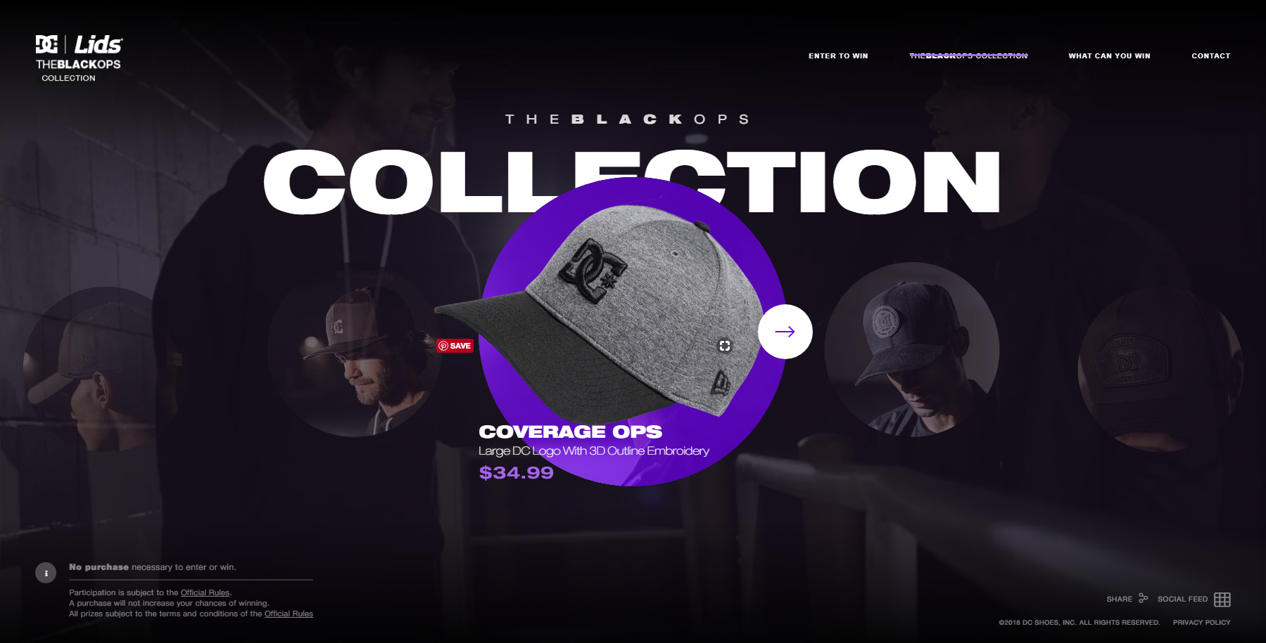 DC Shoes The BlackOps Collection - Website of the Day