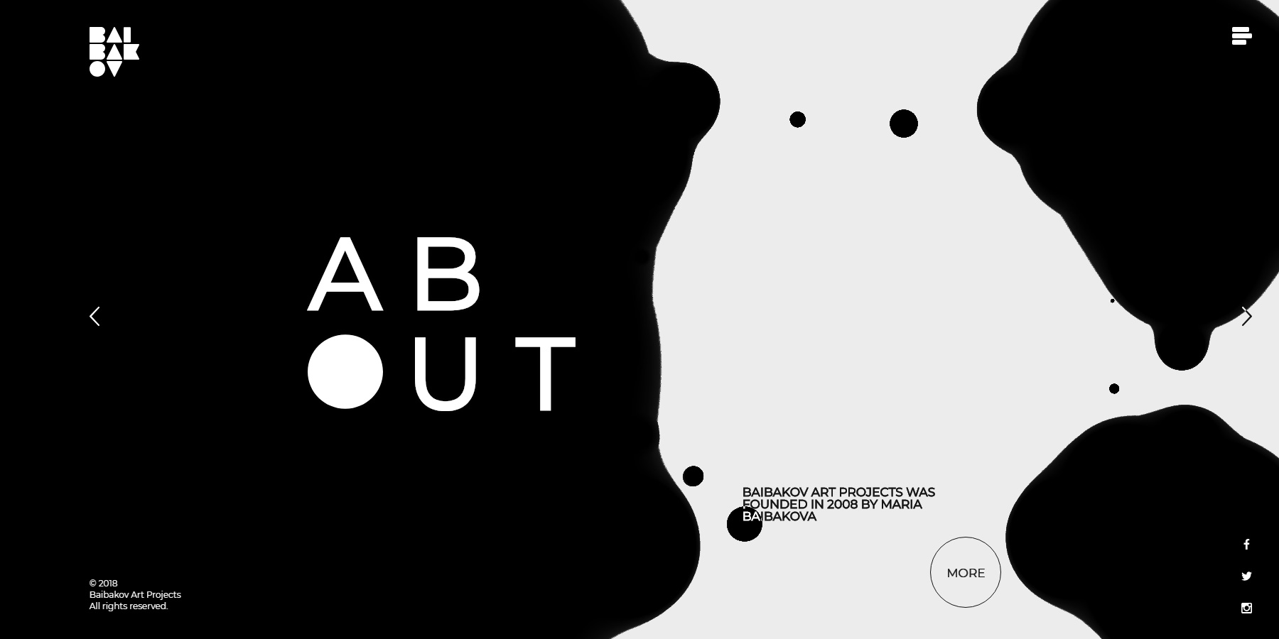 Baibakov Art Projects - Website of the Day