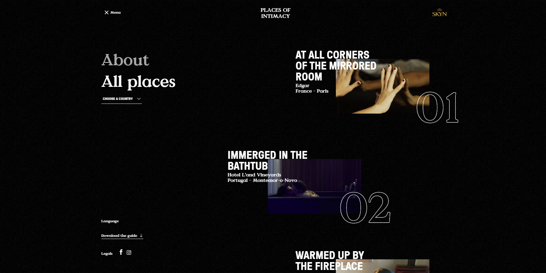 Places of intimacy - Website of the Day