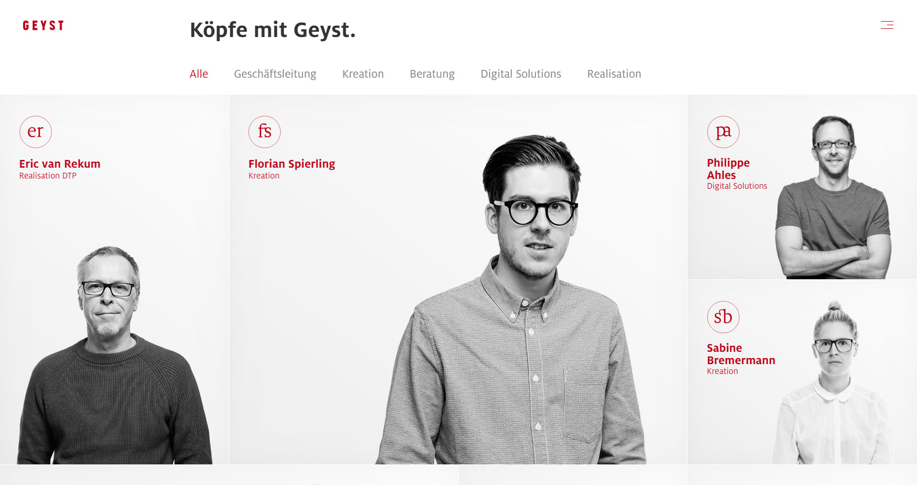 Geyst Agency - Website of the Day