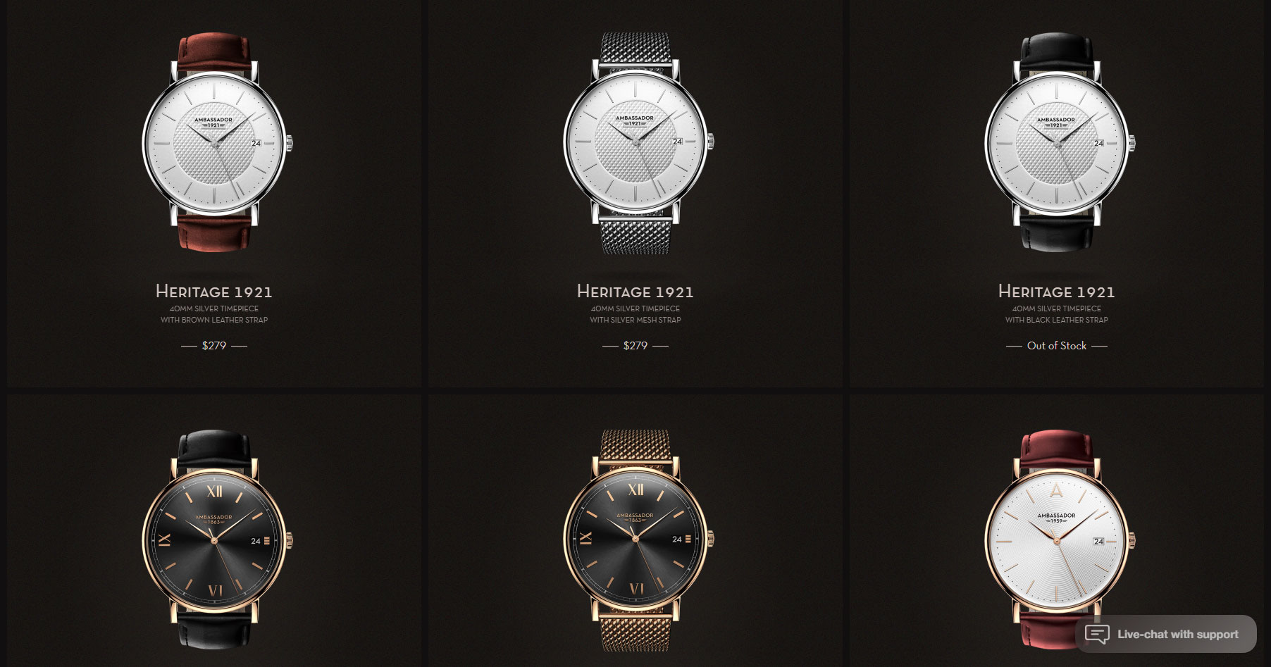 Ambassador Watches - Website of the Day