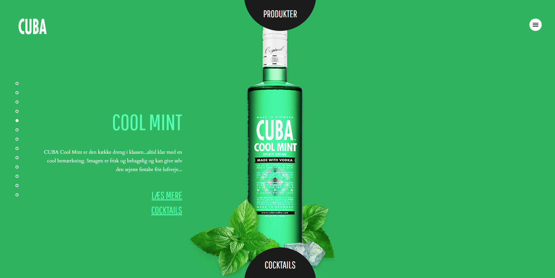 CUBA Vodka - Website of the Day