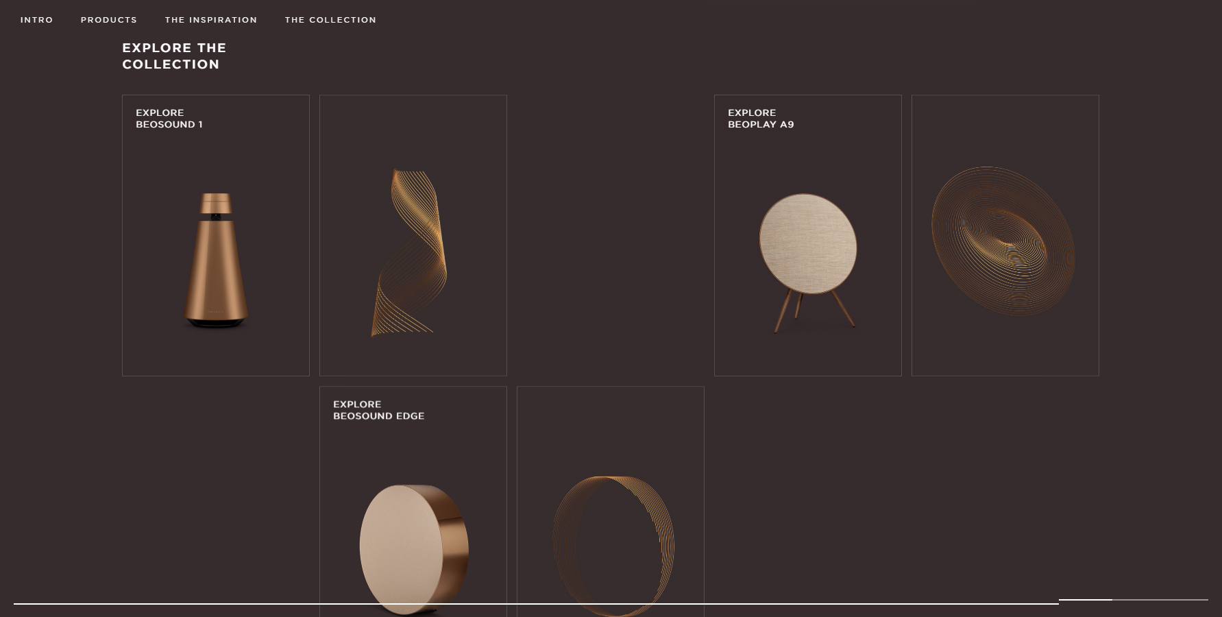 The Bronze Collection by B&O - Website of the Day