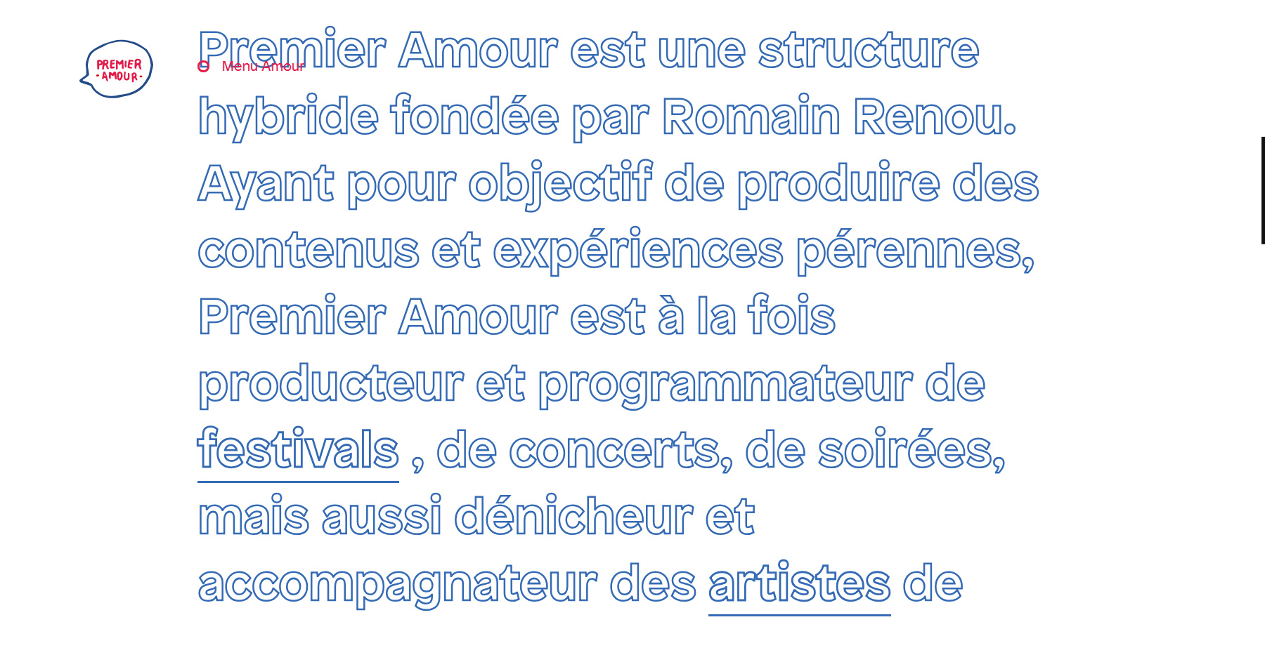 Premier Amour - Website of the Day