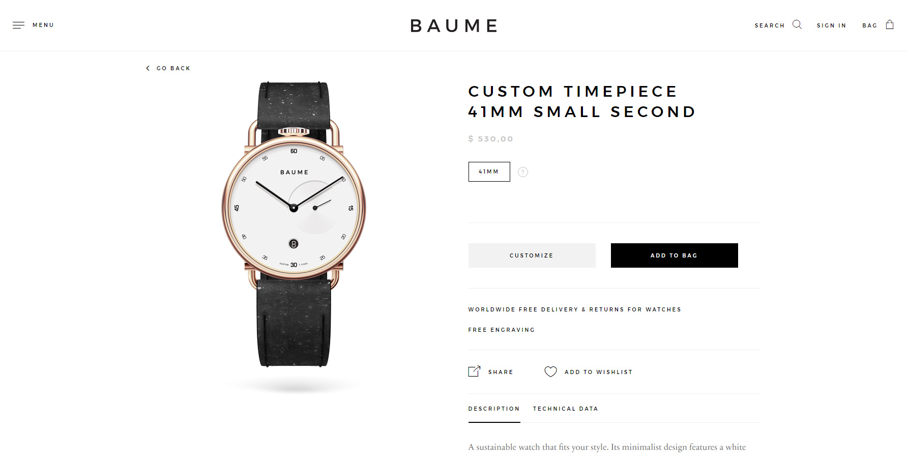 Baume - Website of the Day
