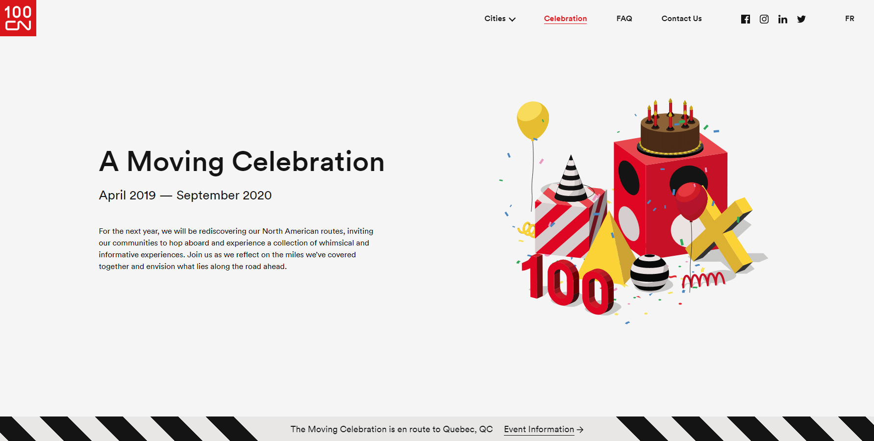 CN100 — A Moving Celebration - Website of the Day