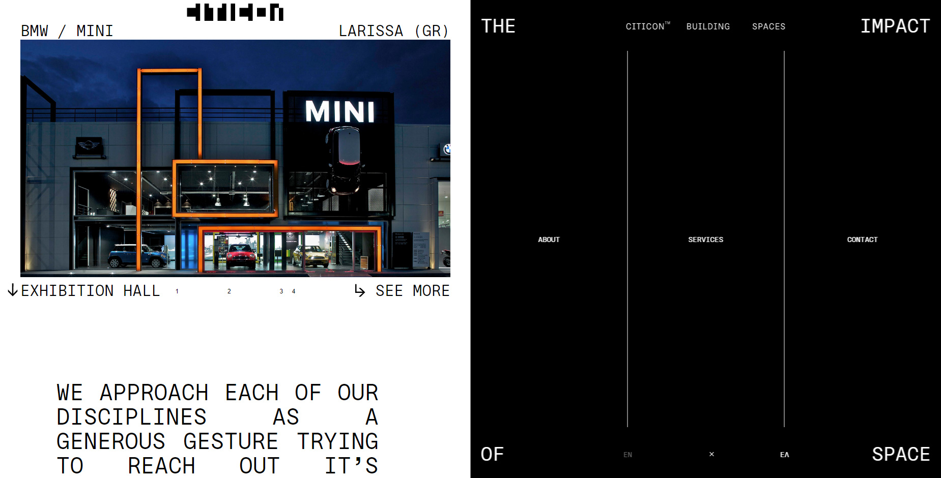 Citicon Building Spaces - Website of the Day