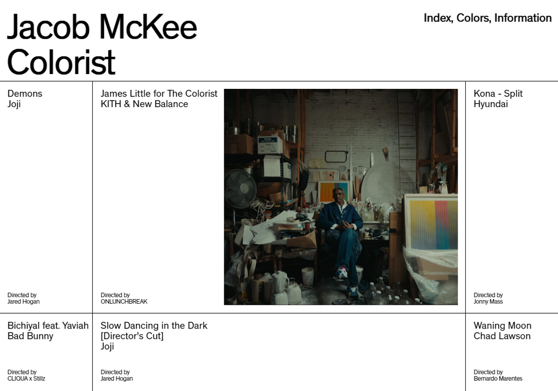 Jacob Mckee — Colorist