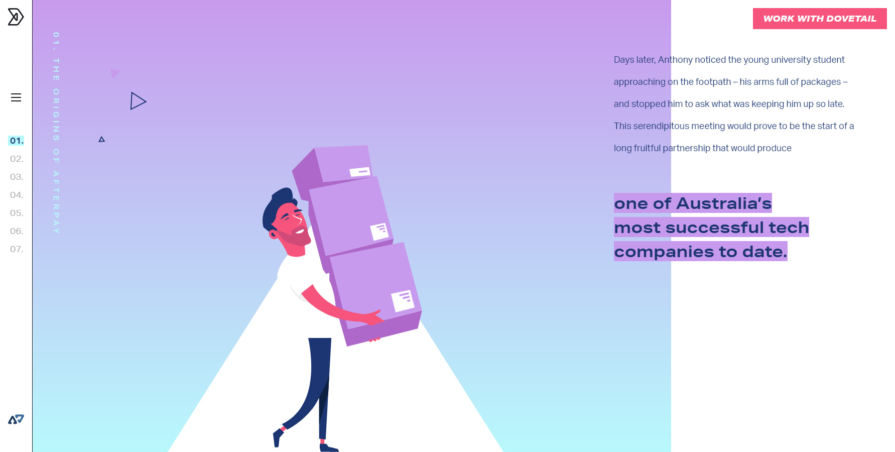 The Story of Dovetail and Afterpay - Website of the Day